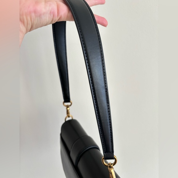 Charles & Keith Mini Gabine Saddle Bag - Black - Picture 15 of 15
